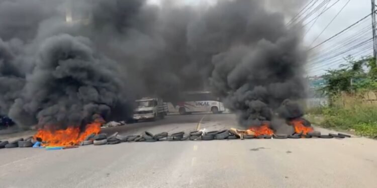 Manifestação na zona Leste