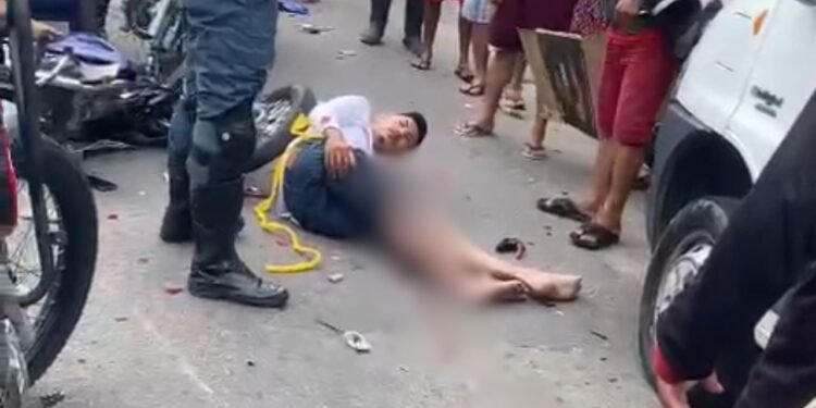 Motociclista é baleado