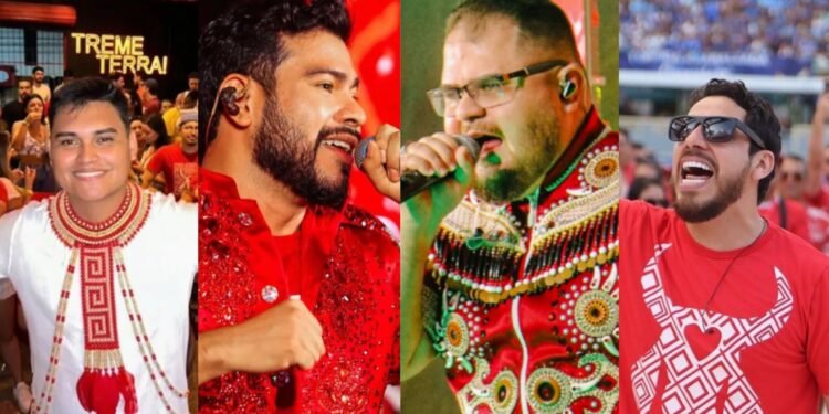 Da esquerda para a direita, Erick Juan, Luciano Araújo, Bruno Costa e Sebatião Júnior (Fotos: Reprodução/Redes Sociais)