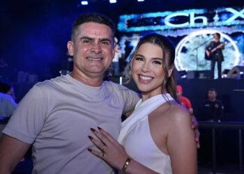 Izabelle Fontenelle e o prefeito de Manaus, David Almeida (Foto: Reprodução/Instagram)