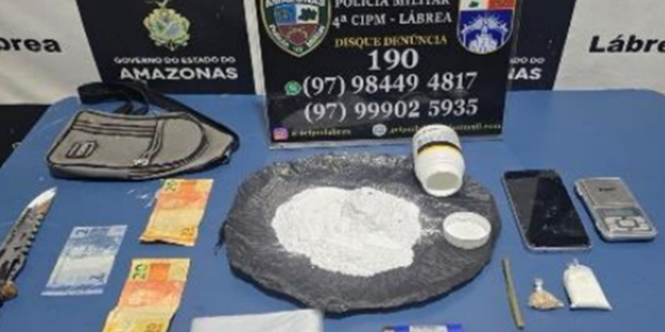 Homem é preso por tráfico de drogas em Lábrea (AM)