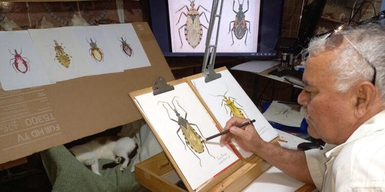 Pesquisador transforma fuligens produzidas por carros em tinta natural para pinturas científicas