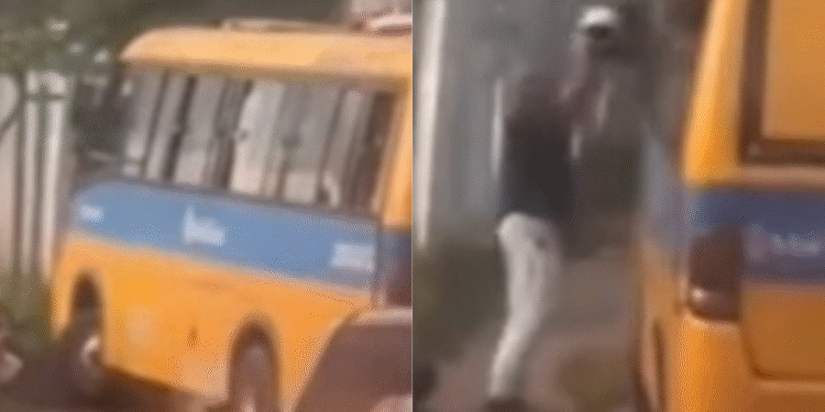 Vídeo: motociclista e motorista de ‘amarelinho’ brigam após acidente na zona Leste de Manaus