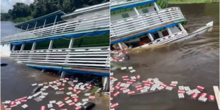 Barco naufraga no Pará após colisão com tronco; não houve vítimas