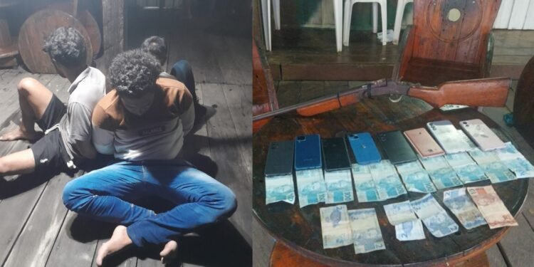 Assalto termina com um dos suspeitos morto a tiros e três presos na zona rural de Iranduba