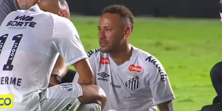 neymar-santos-chora-machucado