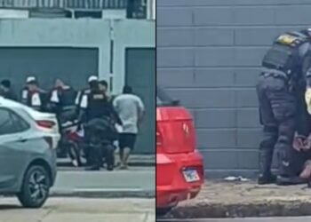 Grupo criminoso suspeito de sequestrar motorista é preso durante blitz na zona Oeste de Manaus (Fotos: reproduçao/ redes sociais)