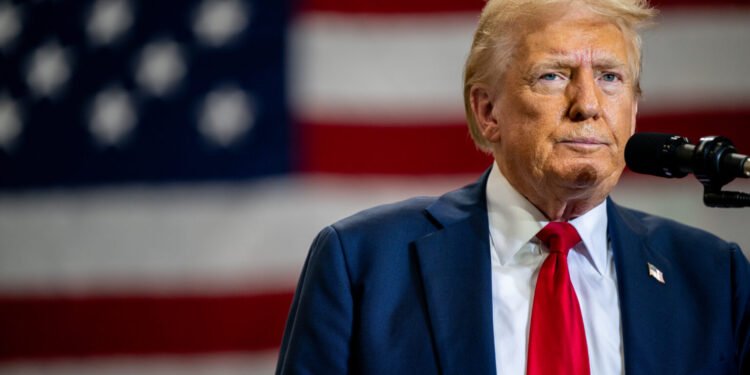 GOP Presidential Candidate Donald Trump Campaigns Near Charlotte, NC