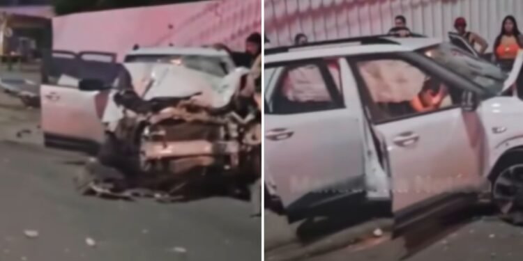 Motorista invade a contramão