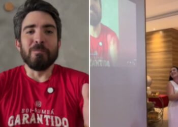 Amo do Boi Garantido versa em chá revelação de casal