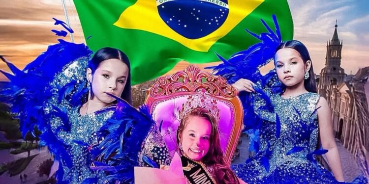 A Mini Miss Letícia Aguiar tem 8 anos (Arte: Reprodução/Instagram)