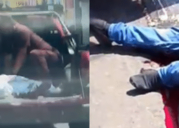 Vídeos: idoso fica ferido após ser atropelado por caminhão no Amazonas