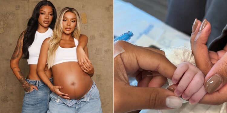 Nasce Zuri, filha de Ludmilla e Brunna Gonçalves
