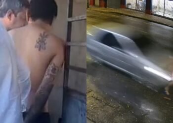 Momento do acidente que tirou a vida do rapaz- (Foto: Reprodução/redes sociais)