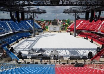 Bumbódromo está pronto para o 58º Festival de Parintins após Festa dos Visitantes