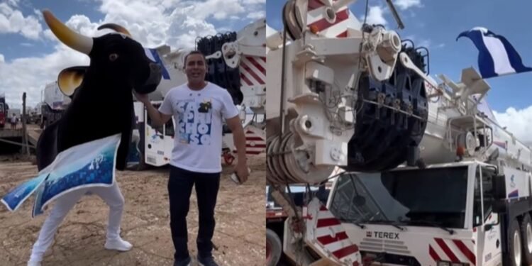 Guindaste chega a Parintins para apresentações do Boi Caprichoso