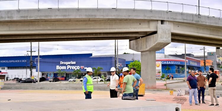 Alça viária superior do viaduto Rei Pelé (Foto: Dheyzo Lemos/Semcom)