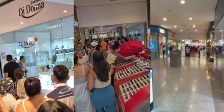 assalto em shopping