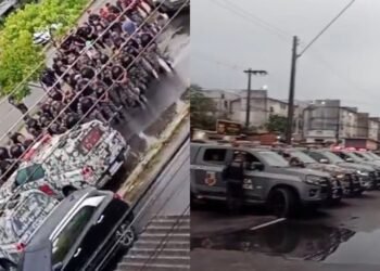 Mais de 30 viaturas ocupam zona Norte de Manaus em operação da PMAM