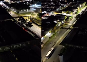 Terminal 4 fica três dias sem energia após furto de fiação e gera insegurança para usuários em Manaus