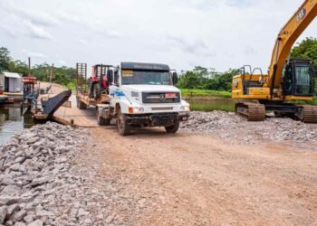 Trânsito de veículos na rodovia federal BR-319 (Foto: João Dejacy/Rios de Notícias)