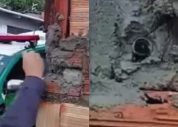 Policiais militares encontram sistema de monitoramento durante patrulha em Manaus