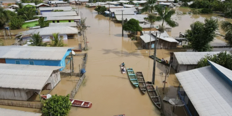 cheia no amazonas