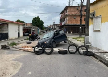 Acidente registrado no dia 2 de fevereiro deste ano (Foto: Arquivo Pessoal)