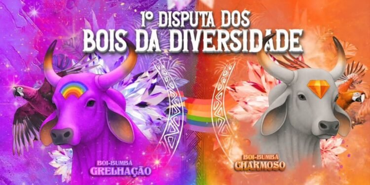 Bois da Diversidade de Manaus (Arte: Reprodução/Instagram - @boicharmoso e @boigrelhacao)