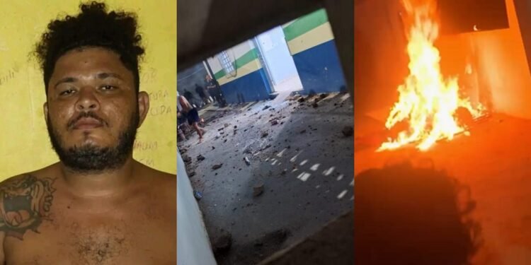 Linchado e carbonizado: suspeito de feminicídio é morto por populares em frente à delegacia no Amazonas