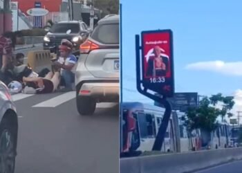 Trânsito congestinado nas zonas Centro-Sul, Sul e Norte de Manaus nesta segunda