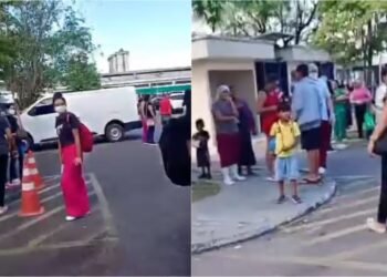 Vídeo mostra momento de tensão durante simulação de evacuação no Hemoam
