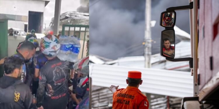 Motoboys entregam doações no Distrito Insdustrial (Fotos: João Dejacy/Rios de Notícias)