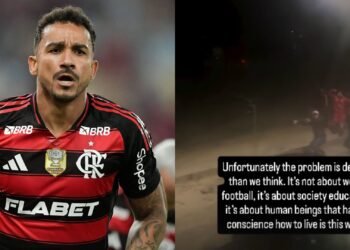 O atleta publicou o momento no Instagram (Fotos: Divulgação/Flamengo e Reprodução/Instagram - @daniluiz2)