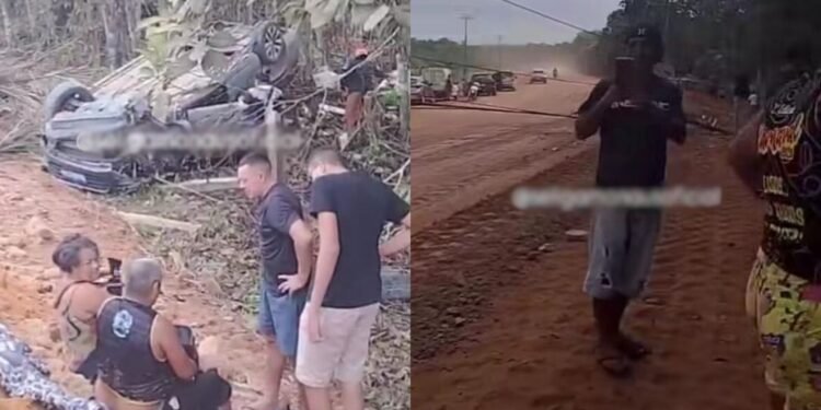 Acidente foi registrado na manhã deste domingo, 14 (Foto: Reprodução/Instagram - @seligamanaus)