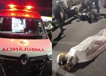 Motociclista cai, é atropelado e morre na avenida das Torres