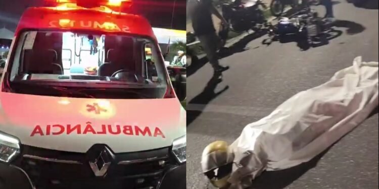 Motociclista cai, é atropelado e morre na avenida das Torres