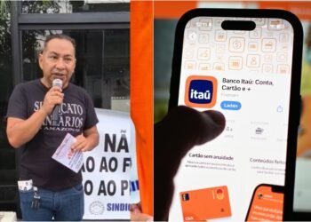 Bancários do Amazonas protestam contra demissões em massa