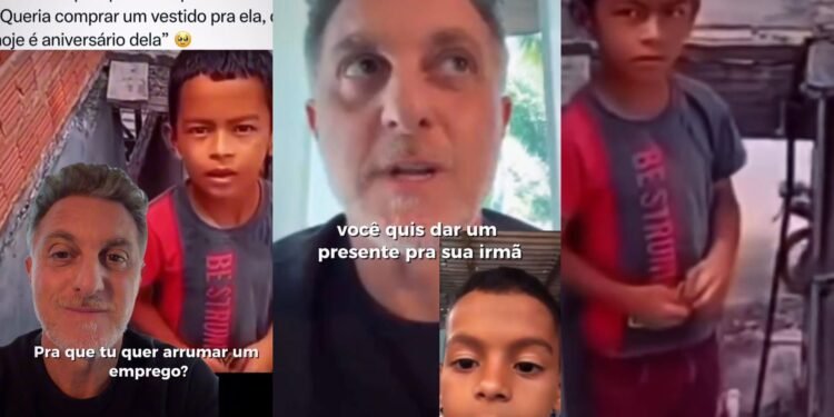 Luciano Huck ajuda família de menino no AM que viralizou ao pedir emprego em obra
