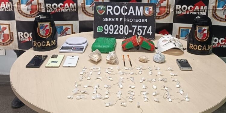 Três homens são presos e drogas são apreendidas em ações da PM em Manaus