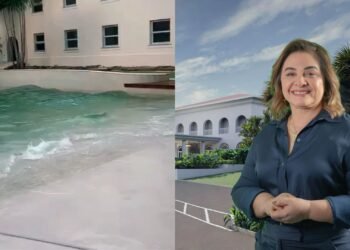 Empresária Maria do Carmo publicou o vídeo do primeiro teste da psina com ondas artificiais (Fotos: Reprodução/Instagram - @mariadocarmoseffair)