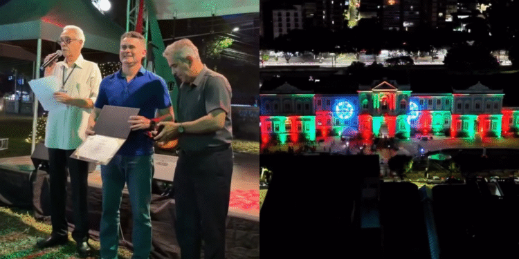 Prefeito de Manaus, David Almeida, durante evento do Hospital Beneficente Português (Foto: Reprodução/Instagram - @davidalmeidaam)