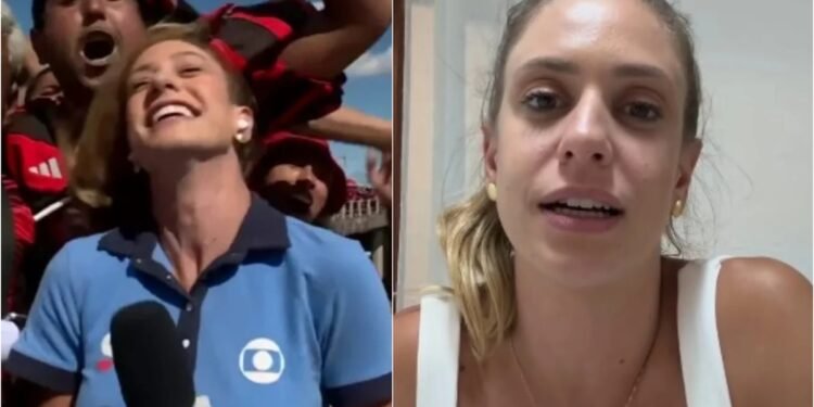 “Foi agressão”, diz repórter da Globo após ter cabelo puxado ao vivo por torcedores