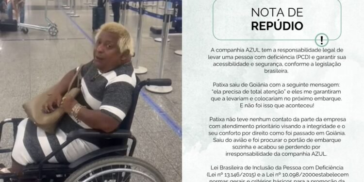 Patixa Teló ao embarcar de Goiânia para Campinas (Fotos: Reprodução/Instagram - @eupatixa)