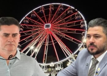 Prefeito fala em ‘sabotagem’ na roda gigante acusando Amauri Gomes, que rebate e pede provas
