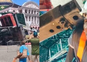 Após acidente com guindaste que matou trabalhador, Iphan determina paralisação da montagem natalina no Largo de São Sebastião