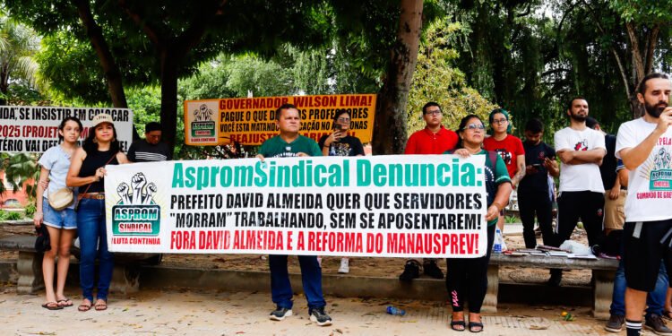 Manifestação dos professores