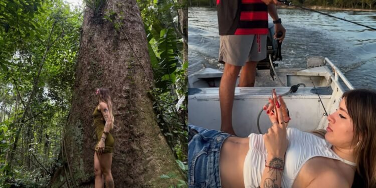 Influenciadora está no Amazonas curtindo a família (Fotos: Reprodução/Instagram - @agathasa)