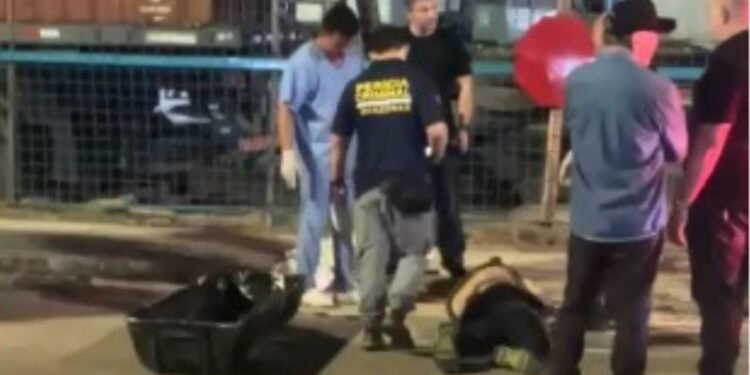 Homem morre e motociclista fica ferida em acidente no Distrito Industrial