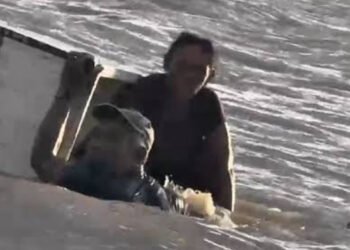 Casal de pescadores sobrevive após três horas à deriva no rio Solimões